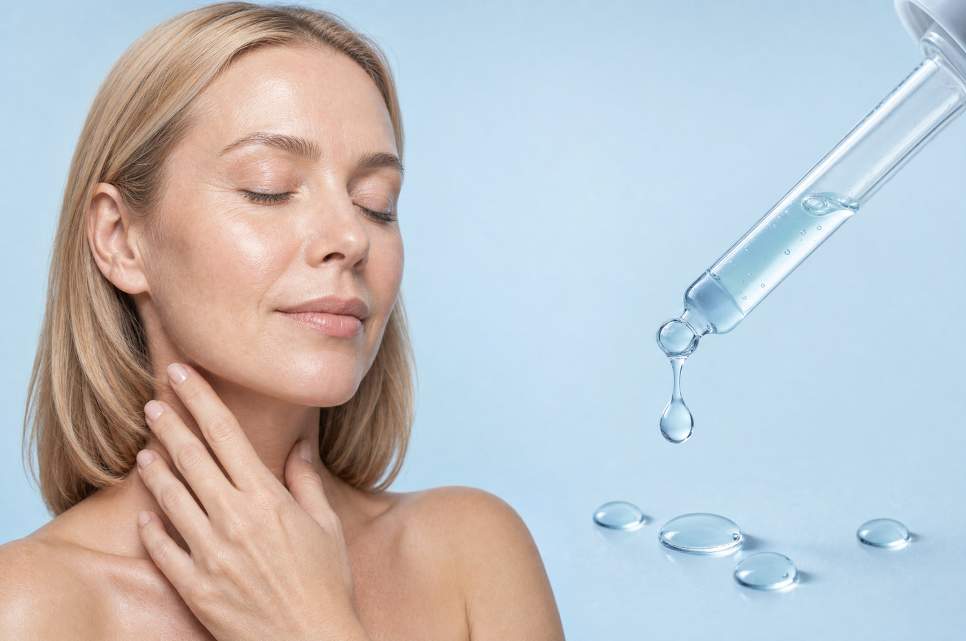 Frau in Korea-inspirierter Anti-Aging-Routine